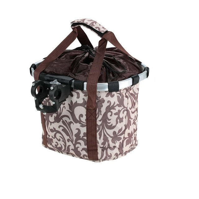 Panier De Vélo Basil Bloom Field 'Carry All' - Capacité 15 Litres - Fixation Avant - Dimensions 27x37x25 Cm - Bleu