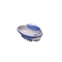 brosse distributeur de savon pour chien bleu