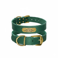 Collier pour chien en cuir personnalisable