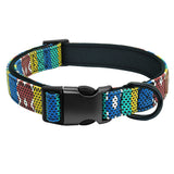 Collier pour chien personnalisable à motifs tribal colorés