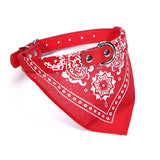 Adjustable dog bandana collar