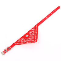 Adjustable dog bandana collar