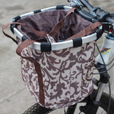 Panier à vélo pour chien en alliage d'aluminium