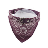 Adjustable dog bandana collar