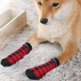 Chaussons antiglisse avec bande ajustable pour chien