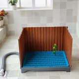 Grande litière pour chien avec tuyau d'évacuation