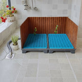 Grande litière pour chien avec tuyau d'évacuation