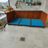 Grande litière pour chien avec tuyau d'évacuation