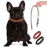 Collier à rivets dorés pour chien