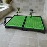 Grande litière pour chien avec tuyau d'évacuation