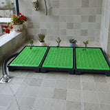 Grande litière pour chien avec tuyau d'évacuation