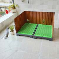 Grande litière pour chien avec tuyau d'évacuation