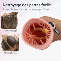 Paw cleaner for small dogs
