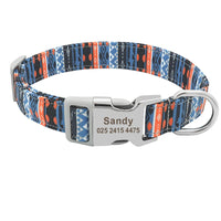 Collier pour chien imprimé