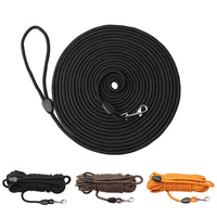 Longe de 10 mètres ultra résistante pour chien, avec poignée ergonomique et mousqueton sécurisé, idéale pour l’entraînement et les promenades en plein air.