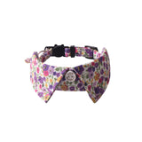 Floral bandana dog collar