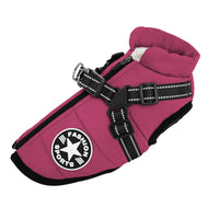 Manteau harnais imperméable pour chien en coton