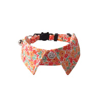 Floral bandana dog collar