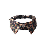 Floral bandana dog collar
