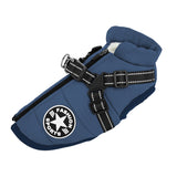 Manteau harnais imperméable pour chien en coton