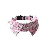Floral bandana dog collar