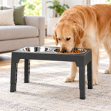 Rehausseur de gamelle pour chien à ventouse