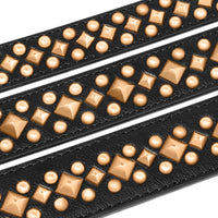 Collier à rivets dorés pour chien