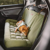 Couchage de voiture à carreaux pour chien