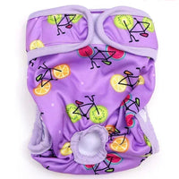 Couche lavable à motif animé pour chien