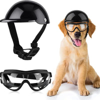 Casque et lunettes de protection pour chien