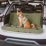 Couchage de voiture à carreaux pour chien