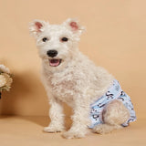 Couche lavable à motif animé pour chien