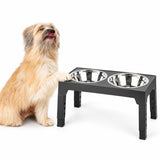 Rehausseur de gamelle pour chien à ventouse