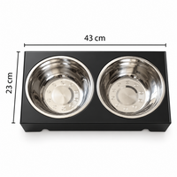 Rehausseur de gamelle pour chien à ventouse