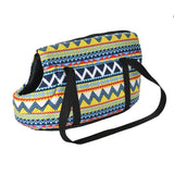 Sac de transport pour chien à motifs