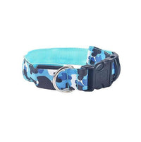 collier lumineux pour chien bleu camouflage
